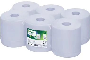 Satino Handtuchrolle 317700 20x25cm 150m 2lg blau geprägt 6 St./Pack