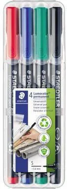 STAEDTLER Folienstift Lumocolor 313 WP4 0,4mm sortiert 4 St./Pack.
