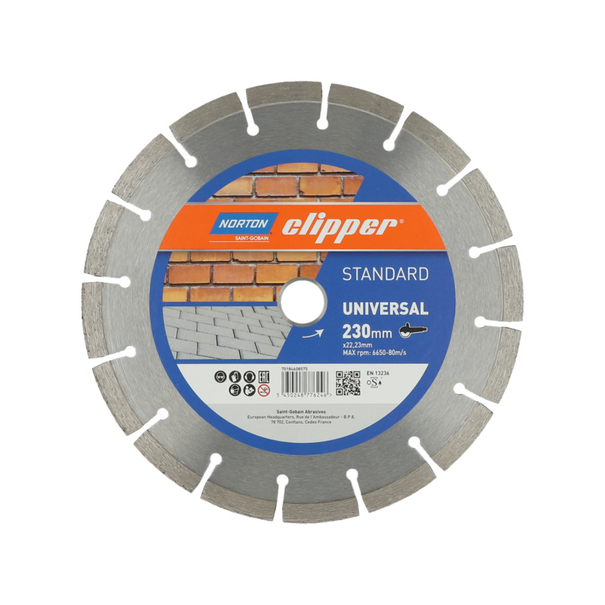 NORTON CLIPPER DIAMANTSCHEIBE STANDARD UNIVERSAL  - 22,23 mm