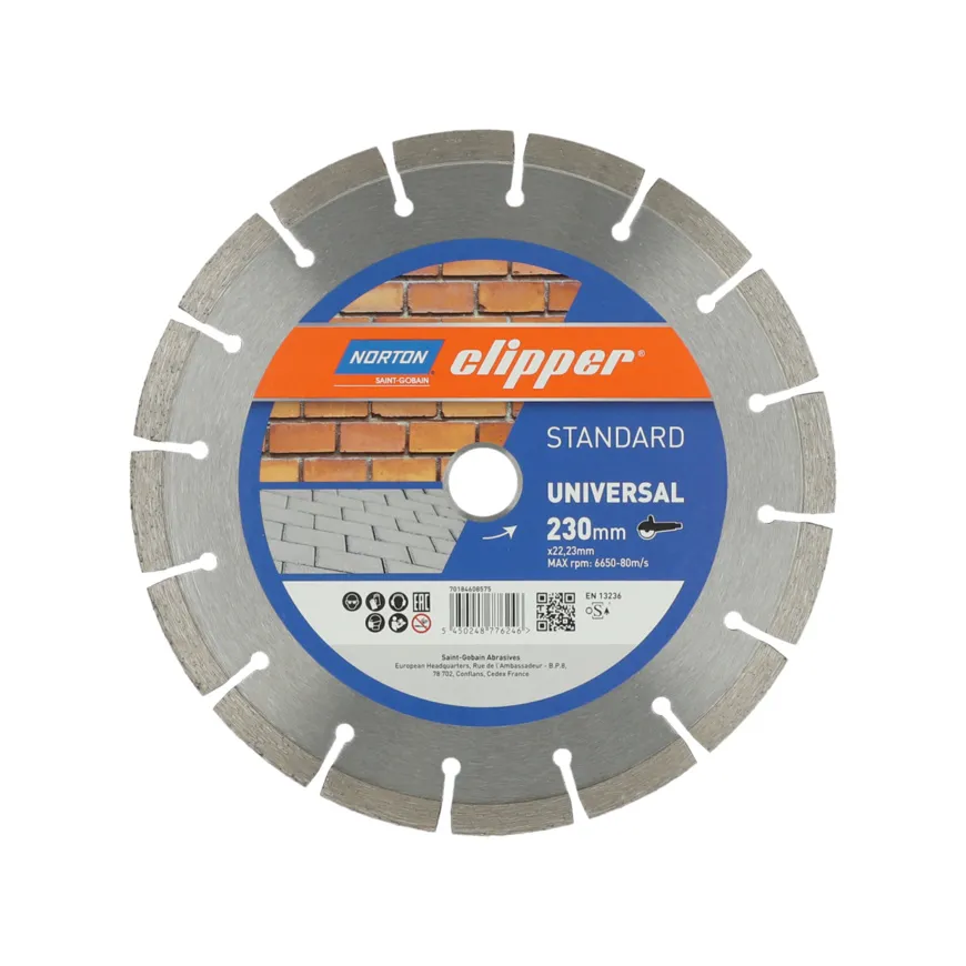 NORTON CLIPPER DIAMANTSCHEIBE STANDARD UNIVERSAL  - 22,23 mm