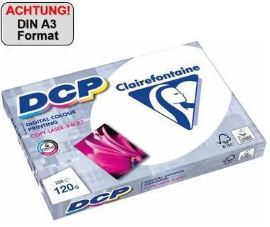 Clairefontaine Farblaserpapier DCP 1845C DIN A3 120g ws 250 Bl./Pack.