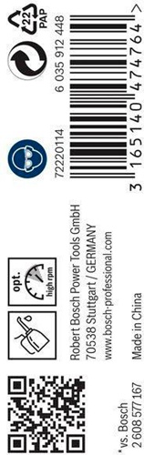 Bosch Metallbohrer PRO Metal Arbeits-L.20mm D.1,6mm L.43mm 10St.