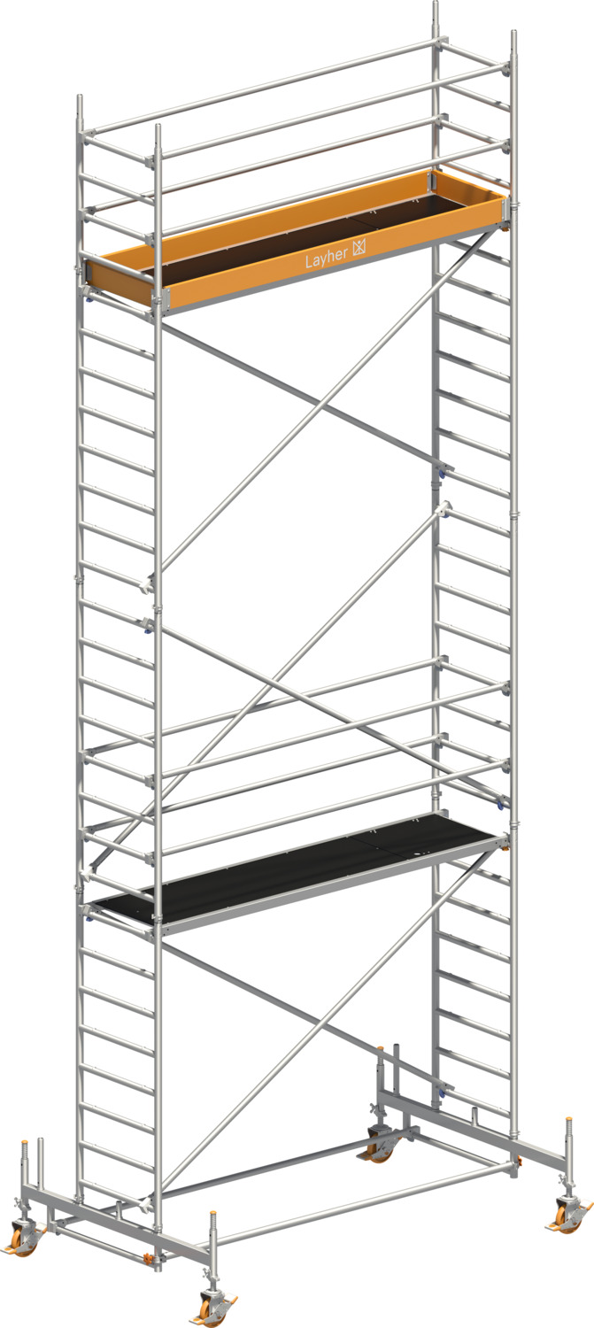 Layher Fahrgerüst Uni Standard Typ: 1106 | SH: 6,35 m / AH: 8,35 m