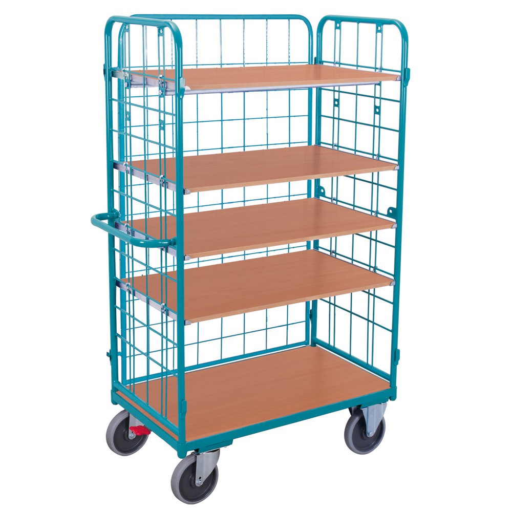 Etagenwagen Ameise®, mit Drahtgitter, 3-seitig geschlossen