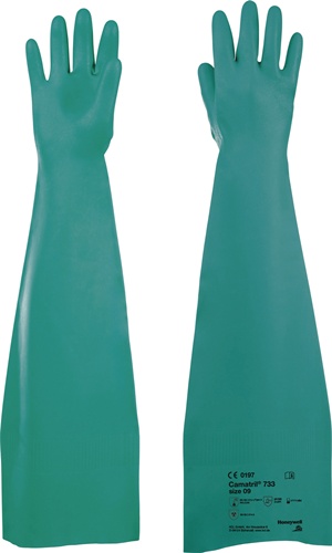 Chemiehandschuh Camatril 733 Gr.10 grün EN 388 EN 374 PSA III HONEYWELL