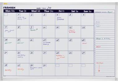 Franken Monatsplaner X-tra Line VO-7 90x60cm 1Monat weiß