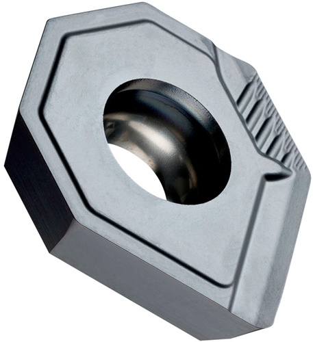 Fräswendeschneidplatte ISO XEHT 0604AESR:M8310 Bohrungs-D. 5,5mm PVD beschichtet