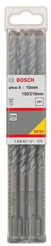 Bosch Hammerbohrer Arbeits-L.150mm D.10mm L.210mm SDS plus-3 10 St