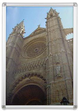 Franken Bilderwechselrahmen BS0703 45x62,5x1,2cm DIN A2 Aluminium si