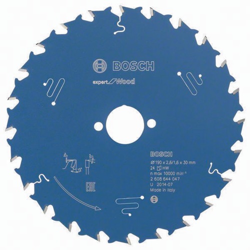 Bosch Kreissägeblatt Expert Wood AD 190mm Z.24 WZ Bohr.30mm Schnitt-B.2,6mm