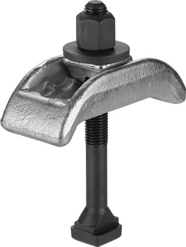 Spannpratze Nr.6313K f.T-Nut 16mm Spann-H.0-55mm M16x16x160mm AMF
