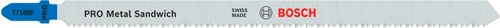 Bosch Stichsägeblatt PRO Metal Sandwich T718BF L.180mm BIM Zahnteilung 2mm 5 St 