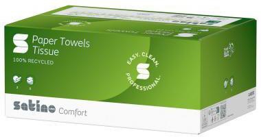Satino Papierhandtuch Comfort 277410 25x33cm weiß 3.072 Bl./Pack.