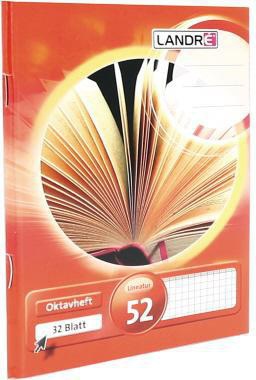 Landre Oktavheft 100050478 Lin52 A6 32Bl kariert