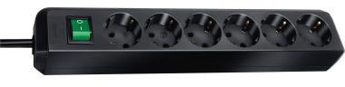 brennenstuhl Steckdosenleiste Eco- Line 1159500015 Schalter 6fach sw