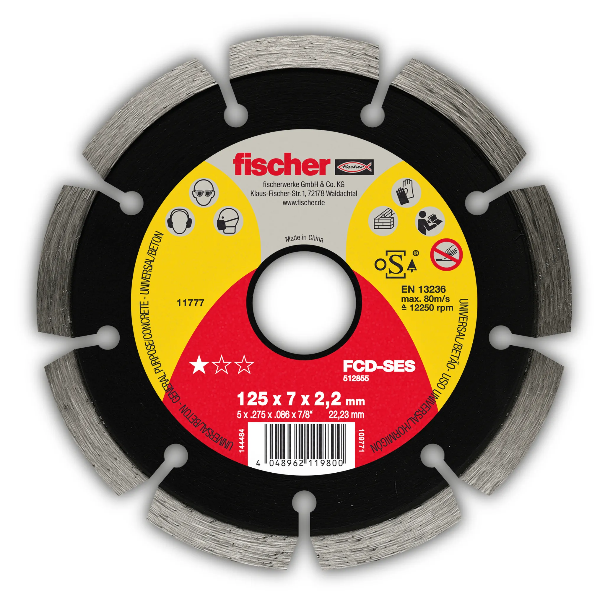 fischer Trennscheibe FCD-SES 180 x 2,4 x 22,23 Diamant