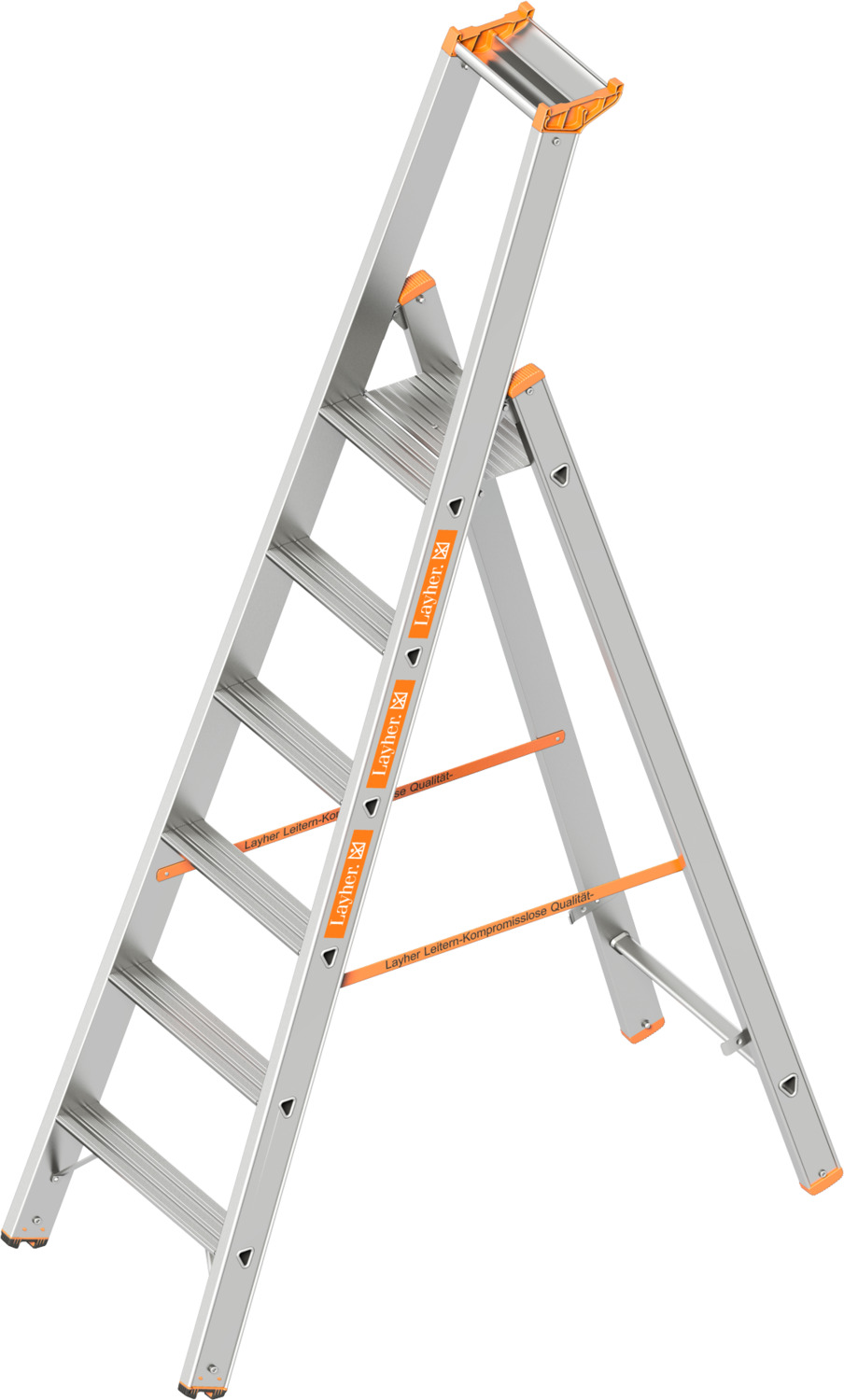 Layher Stufenstehleiter einseitig begehbar TOPIC 1064 6 Stufen