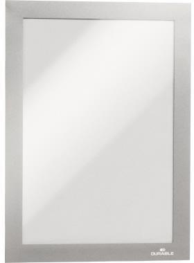 DURABLE Magnetrahmen DURAFRAME 487123 DIN A5 silber 2 St./Pack.