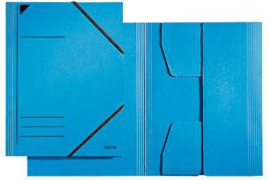 Leitz Eckspannermappe 39810035 DIN A4 Karton blau