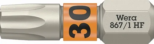 Bit 867 TORX® HF 1/4 Zoll TX 30 L.25mm m.Farbleitsystem WERA