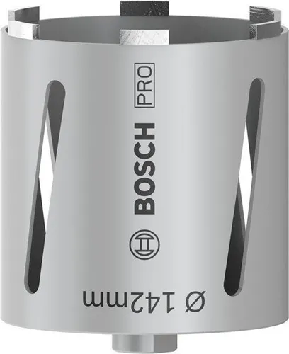 Bosch Diamanttrockenbohrkrone PRO Arbeits-L.142mm D.150 G 1/2Zoll 7 Seg.