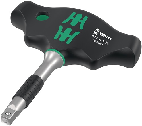 Hebelumsch.kn.411 A RA Quergr.1/4 Zoll Z.80 L.89mm leg.WS WERA