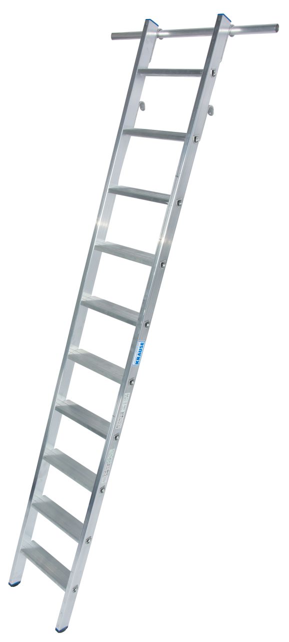 Krause STABILO Stufen-RegalLeiter für Rundrohr-Schienenanlage einhängbar 1x10 Stufen