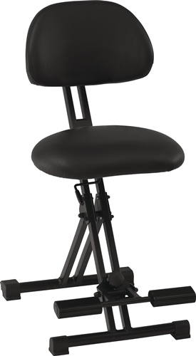 Stehhilfe Kunstleder Sitz-H.550-770mm STA schwarz Fußstütze MEY