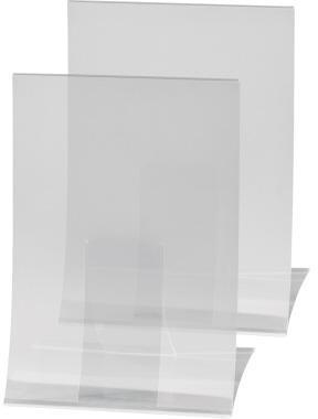 SIGEL Tischaufsteller TA160 DIN A4 klappbar glasklar 2 St./Pack.