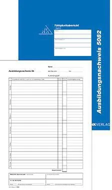 RNK Ausbildungsnachweis 5082 DIN A4 28Bl. tägliche Eintragung