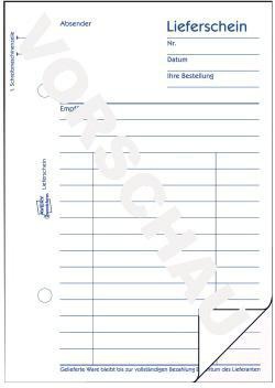 Avery Zweckform Lieferschein 724 DIN A6 2x50Blatt