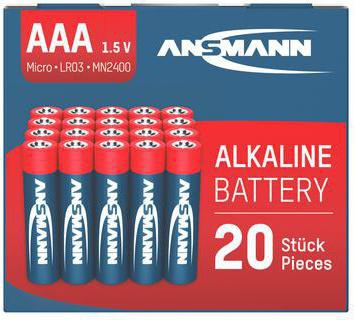 ANSMANN Batterie 5015538 Alkaline Micro AAA LR03 20St.