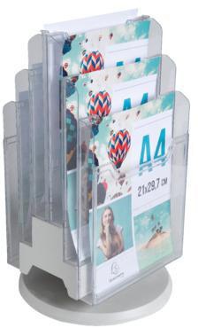 Exacompta Tischprospektständer DESK-TOWER A4 60558D 6Fächer