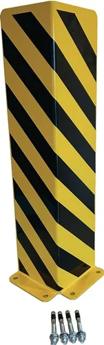 Schutzecke H800xL175/175mm L-Form Stahlbl.schwarz/gelb VE=1 St.GEWA