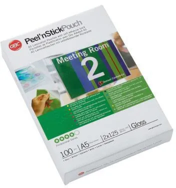 GBC Folientasche PeelNStickPouch 3747244 DIN A5 125mic 100 St./Pack.