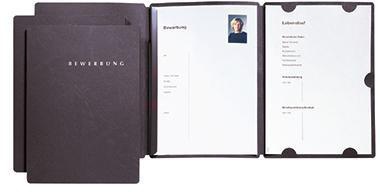 PAGNA Bewerbungsmmappe Select Basic 22002-04 DIN A4 Karton schwarz