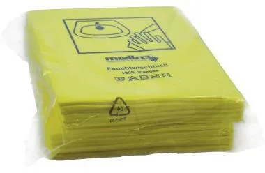 Wischtuch Piktogramm BAD 35x40cm gelb 10 St./Pack.