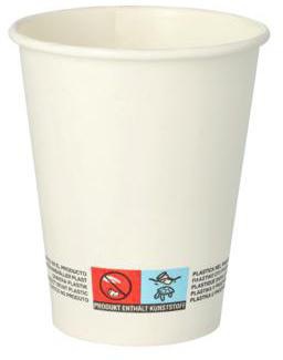 PAPSTAR Trinkbecher pure 87457 Pappe 0,2l weiß 50 St./Pack.