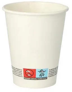 PAPSTAR Trinkbecher pure 87457 Pappe 0,2l weiß 50 St./Pack.