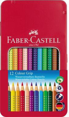 Faber-Castell Buntstift Colour GRIP 112413 f.sort. 12 St./Pack.