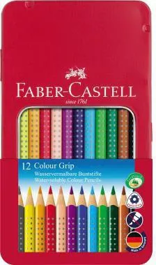 Faber-Castell Buntstift Colour GRIP 112413 f.sort. 12 St./Pack.