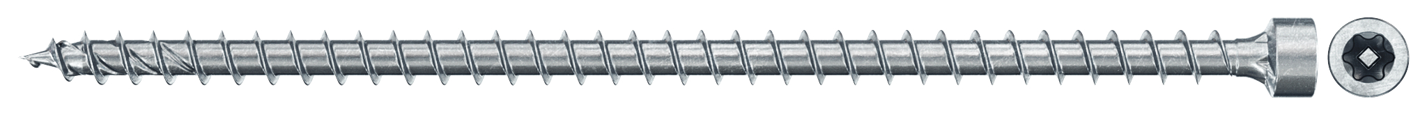 fischer Vollgewindeschraube PowerFull II CHTF 6,0 x 100 BC 100 Zylinderkopf mit Innenstern TX Vollgewinde galvanisch verzinkt, blau passiviert