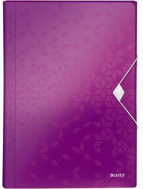 Leitz Fächermappe WOW 45890062 DIN A4 6Fächer PP violett