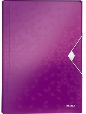 Leitz Fächermappe WOW 45890062 DIN A4 6Fächer PP violett