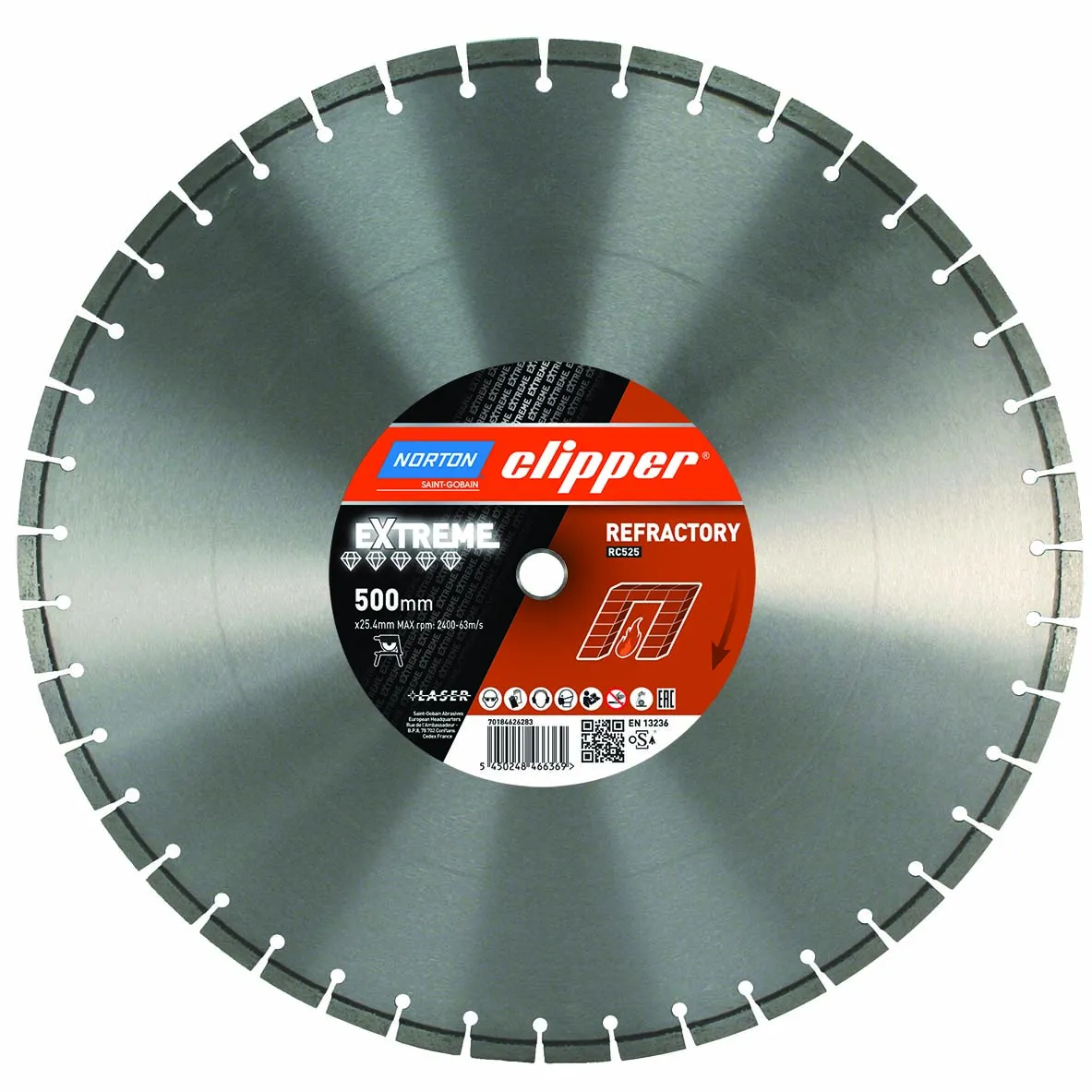 Norton Clipper Diamanttrennscheibe Extreme RC525 - 500  x  25,4 mm