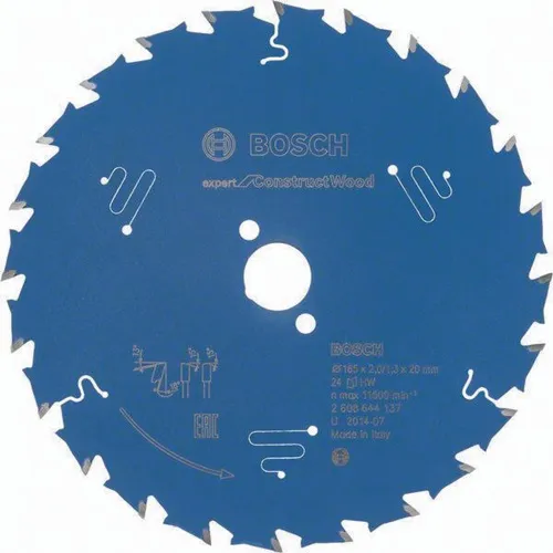 Bosch Kreissägeblatt AD 165mm Z.24 WZ Bohr.20mm Schnitt-B.2mm HM