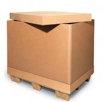 Boden/Deckel 1-wellig Maße 1220x820x100mm Qualität 1.40 C braun TRANSPAK