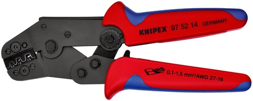 Crimpzange kurze Bauform L.195mm 0,1-1,5 (AWG 27-16) mm² KNIPEX