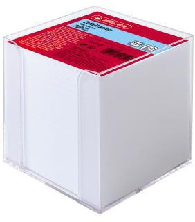 Herlitz Zettelbox 10410801 9x9x9cm PS transparent +700Bl.