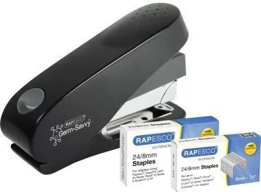 RAPESCO Heftgerät ECO Luna 1466 50Blatt schwarz +Heftklammern